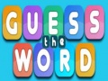 Játék Guess The Word