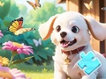 Játék Jigsaw Puzzle: Dog In Garden