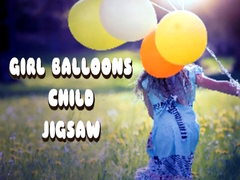 Játék Girl Balloons Child Jigsaw