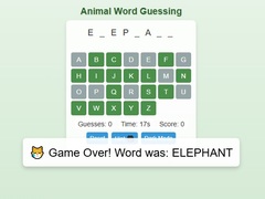 Játék Animal Word Guessing Game
