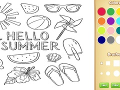 Játék Hello Summer Coloring Book for Kids