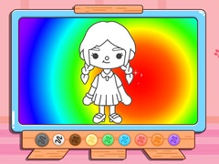 Játék Coloring Book: Toca Boca Girl