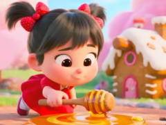 Játék Jigsaw Puzzle: Honey Girl Candy House