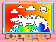 Játék Coloring Book: Crocodile