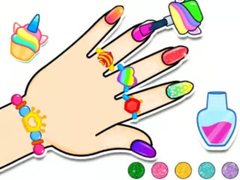 Játék Coloring Book: Nail Art & Bracelet Diy