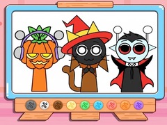 Játék Coloring Book: Incredibox Sprunki Halloween