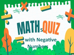 Játék Maths Quiz with Negative Numbers