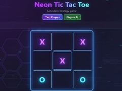 Játék Neon Tic-Tac-Toe