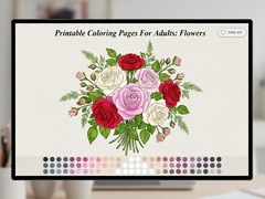 Játék Printable Coloring Pages For Adults Flowers