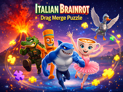 Játék Italian Brainrot Drag Merge Puzzle
