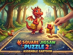 Játék Square jigsaw Puzzle 2 - Assemble Cartoon