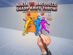 Játék Ninja vs Ragdolls: Sharp Knife Throw!